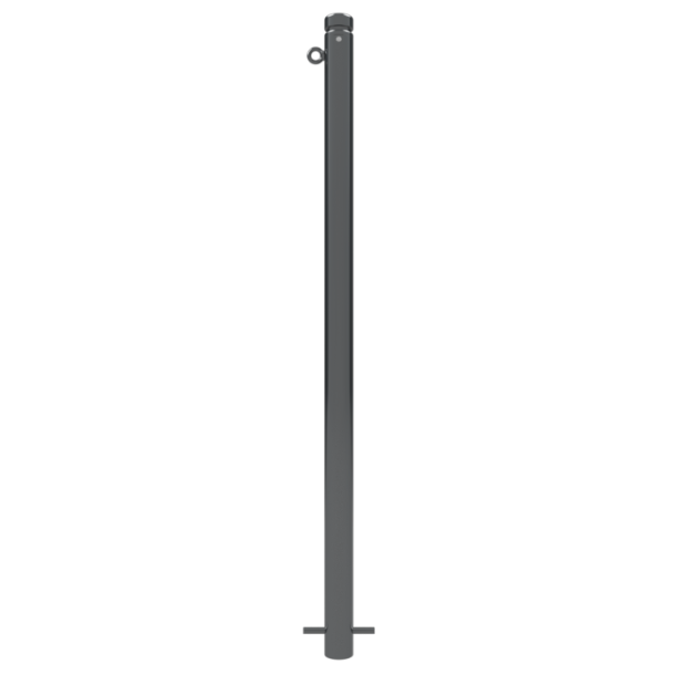 Ornamental bollard | Series 464B | � 60 mm | stationary, for casting in concretewith ground anchor, total length approx. 1400 mm | without lock | with 1 eyelet